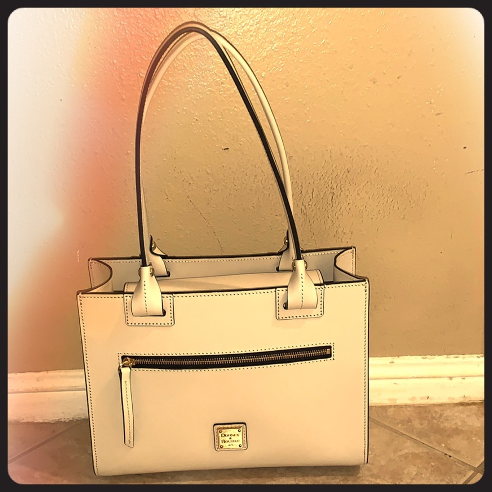 Bone color Dooney &Burke Janine tote